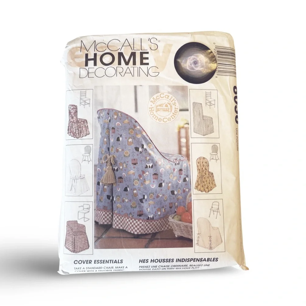 Patterns for Slipcovered Chairs by McCall’s 8036 Home Decorating 1995 6 Styles